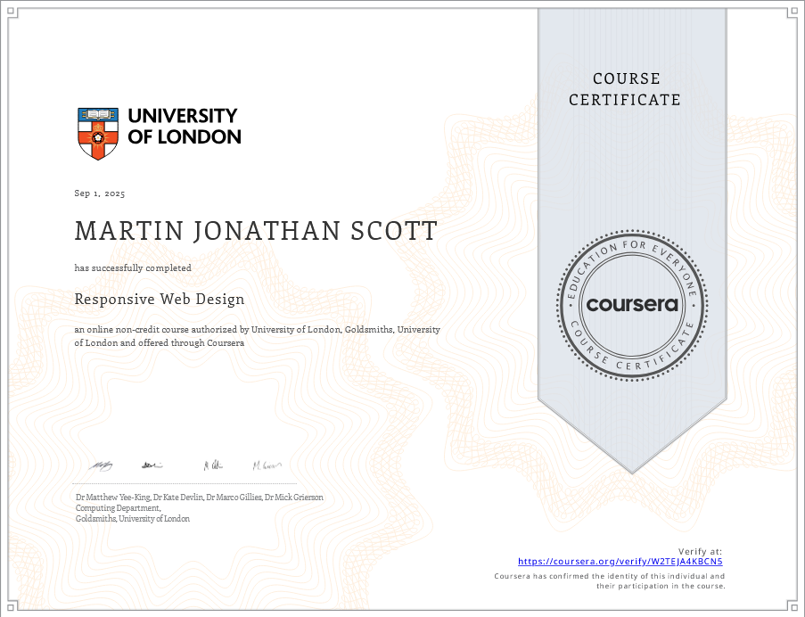  responsive web design certification