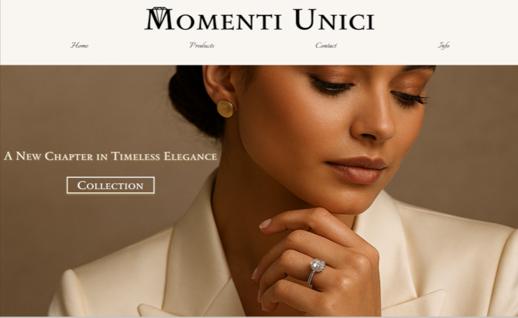 Screenshot of a barber-shop website